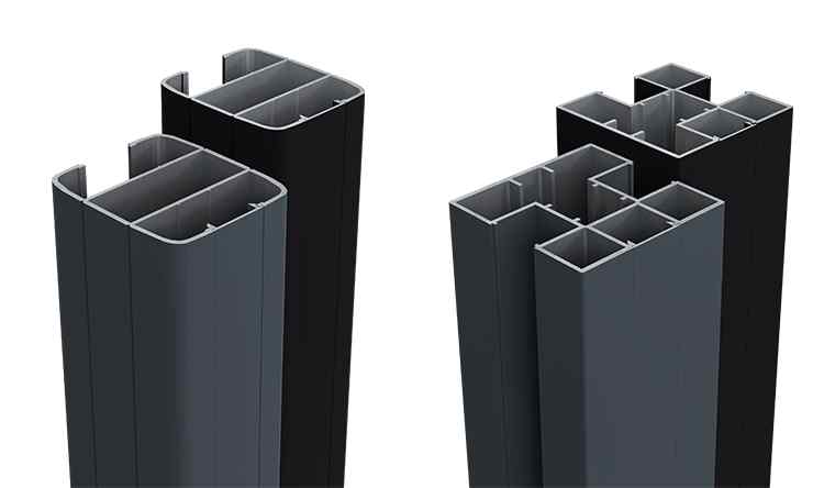 Aluminium Sichtschutz Pfosten