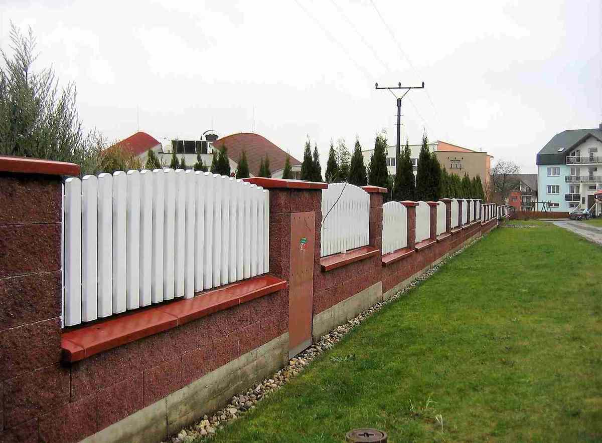 Gartenzaun PVC Exklusiv Weiß
