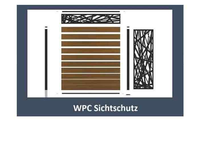 WPC Sichtschutz Optiken und Formen